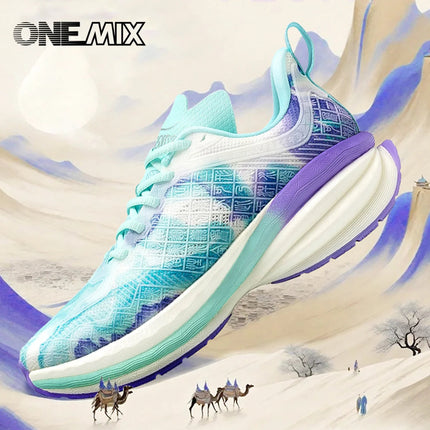 ONEMIX 2025 Scarpe sportive cinesi Nuove scarpe da corsa da uomo ammortizzanti Sneaker da donna leggera e traspirante antiscivolo per esterni PlatiNum