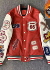 red white padded