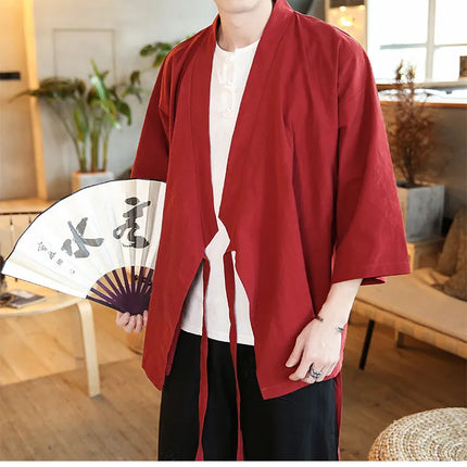 Camicie Kung Fu Stile Cinese, Abbigliamento Tradizionale Tai Chi, Completo Tang in Tinta Unita, Bluse Casual Comode in Cotone per Uomo