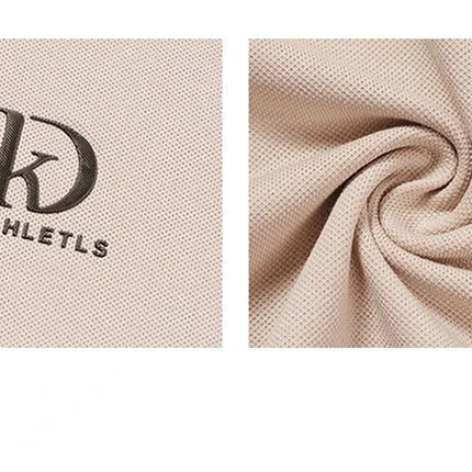 Men's fashionable summer POLO ice silk quick-drying T-shirt short-sleeved solid color loose fit business collar
