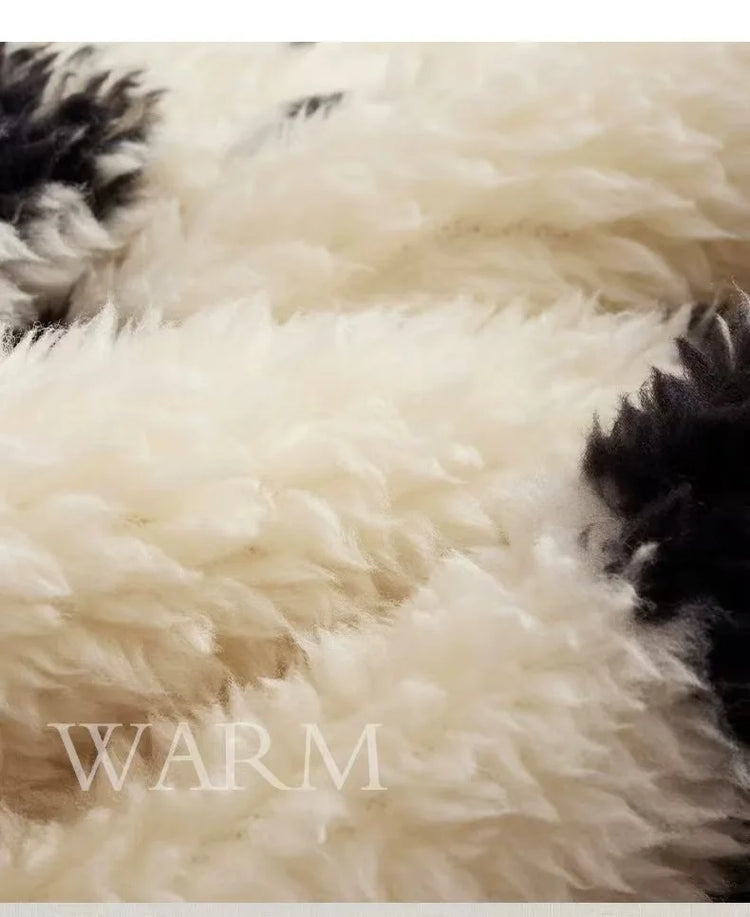 AW Coral Velvet Sleepwear Thickened Warm Winter Sweet and Cute Flannel Women's Sleepwear Simple and Loose Can Be Wearing Outside