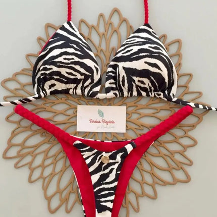 Micro Bikini 2026 Push Up Women's Sexy Brazilian Swimsuits Thong Bikini Set Print Biquini Summer Beachwear