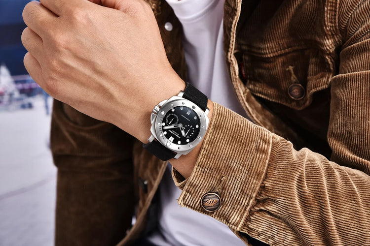 Orologi da Polso Meccanici PAGANI DESIGN con Vetro Zaffiro e Rivestimento AR, Orologio di Lusso da Uomo, Movimento CAL.2C10
