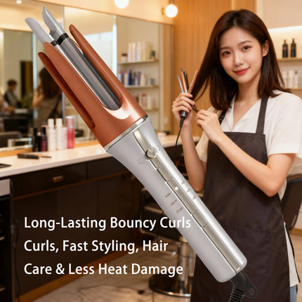 Auto Rotating Hair Curler 3 grades 33mm Silver Automatic Curling Iron  Female Hair Styling Tool Big Wave beauty salon Tool