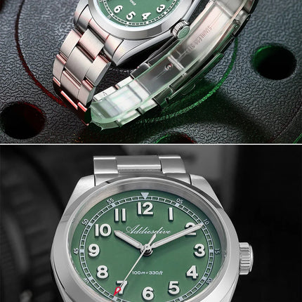 ADDIESDIVE Luxury Men's Watch 100m Water Resistance Sapphire Glass BGW9 Super Luminous Quartz Movement Stainless Steel Bracelet