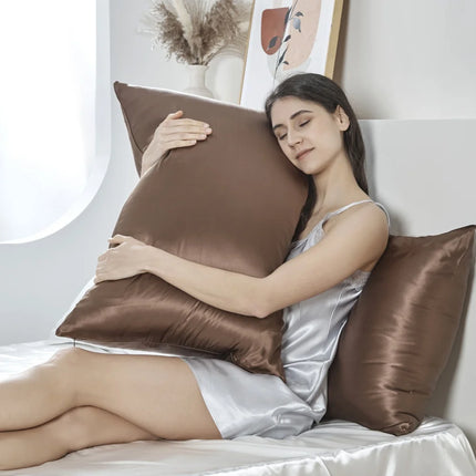 Federe in Seta di Gelso 100% Naturale di Lusso 6A 25 Momme per Capelli e Pelle con Cerniera Nascosta