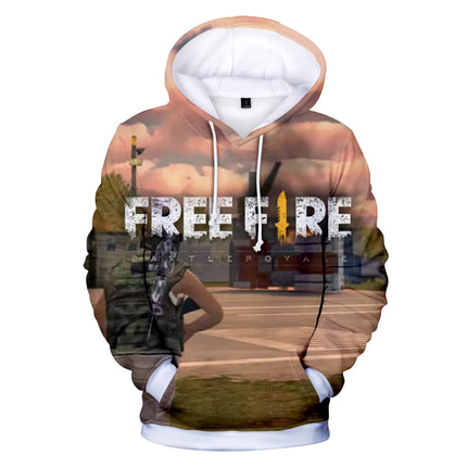 Cartoon Novelty Cute New Game FREE FIRE 3D print Hoodies Sweatshirts Men/Women Sweatshirt Fashion Casual Long Sleeve Pullovers