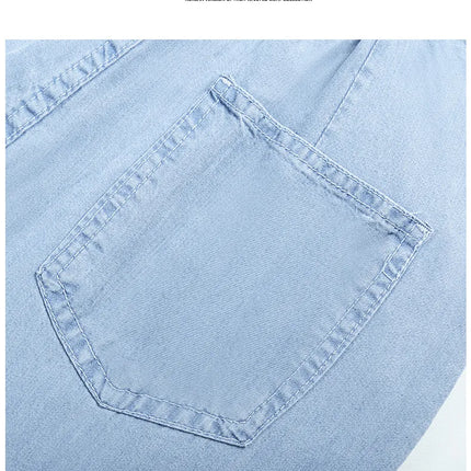 Jeans estivi donna seta ghiaccio vita alta blu sciolto moda coreana semplice tempo libero tutto-fiammifero quotidiano gamba larga elegante Trendy Chic