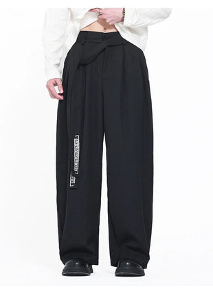 Pantaloni da uomo in stile giapponese con stampa Ukiyo-e, pantaloni comodi e alla moda, pantaloni larghi da uomo, pantaloni casual a gamba dritta da uomo