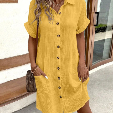 Women's long-sleeved dress with v-neck, artistic retro cotton linen print, elegant high-waisted style available
