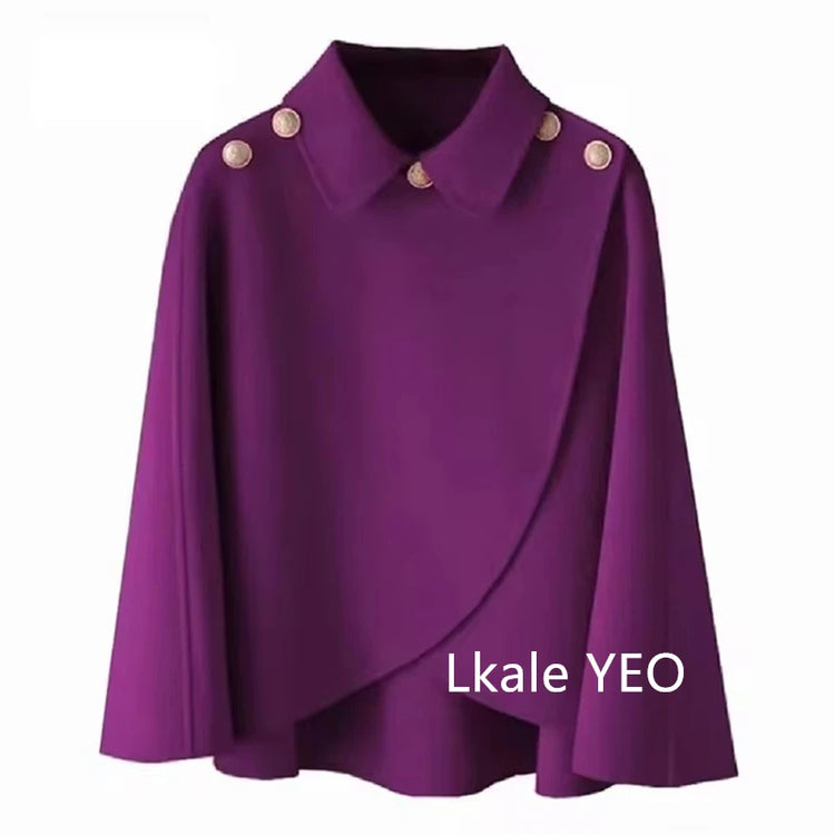 Women's Woolen Shaw Coat 2025 Autumn Winter Korean Version Short Ladies Jacket Temperament Elegant Femme Woolen Outerwear