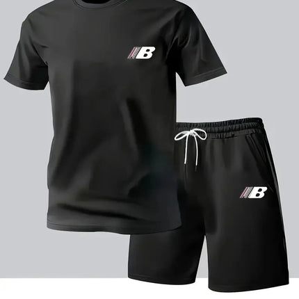 Pantaloncini a maniche corte per abbigliamento sportivo traspirante estivo da uomo Set stile sportivo leggero e confortevole Made in China platinumshop