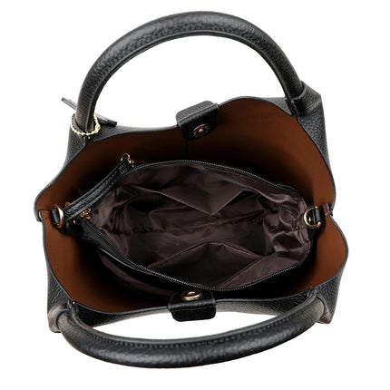 Nuove borse da donna in PU morbido casual alla moda Borse a tracolla femminili di grande capacità in tinta unita Borse tote retrò per lo shopping