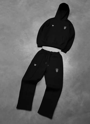 Y2k Men Clothing set Street retro Gothic tracksuit Harajuku Trend Hip Hop personality pattern embroidery oversized tracksuit PlatiNum