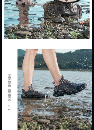 RAX Running Shoes Men&Women Outdoor Sport Shoes Breathable Lightweight Sneakers Air Mesh Upper Anti-slip Natural Rubber Outsole PlatiNum