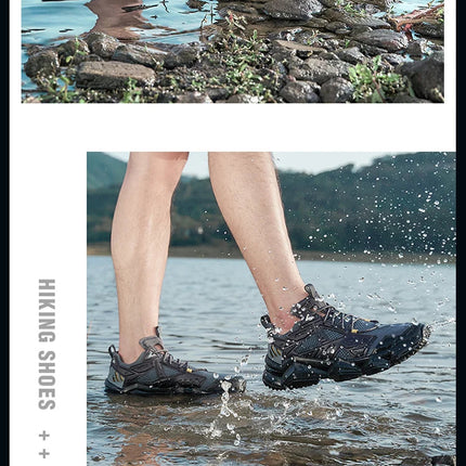 RAX Running Shoes Men&Women Outdoor Sport Shoes Breathable Lightweight Sneakers Air Mesh Upper Anti-slip Natural Rubber Outsole PlatiNum