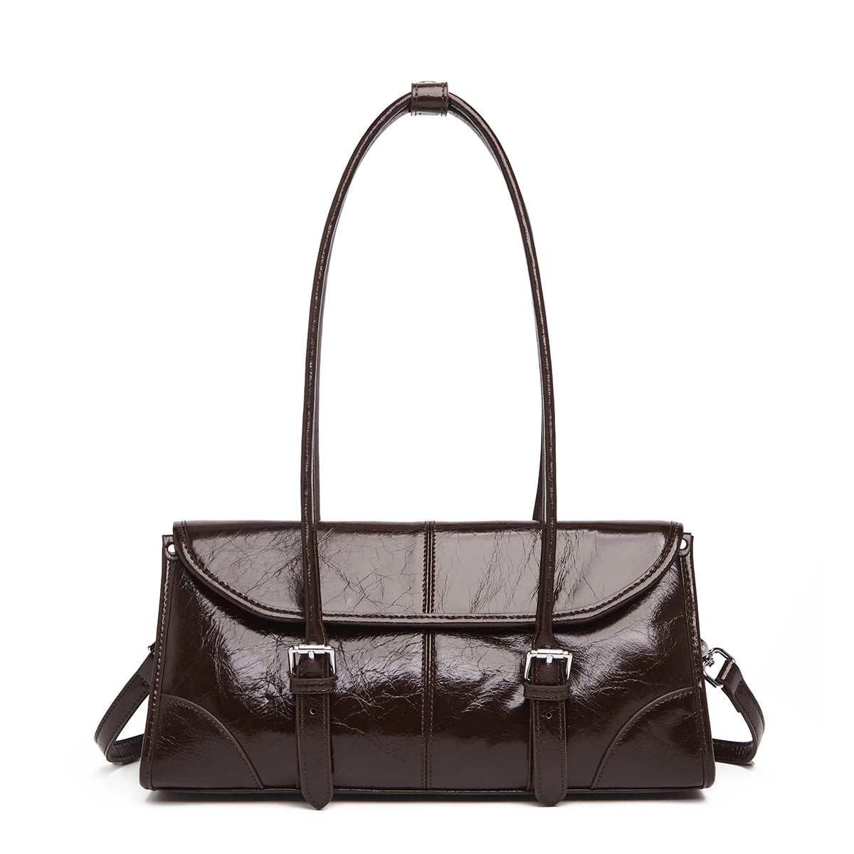 FOXER Lady's Shoulder Bag Genuine Leather Cross Body Bag 2025 Autumn Winter Large Capacity Travel Bag Commute Work Elegant