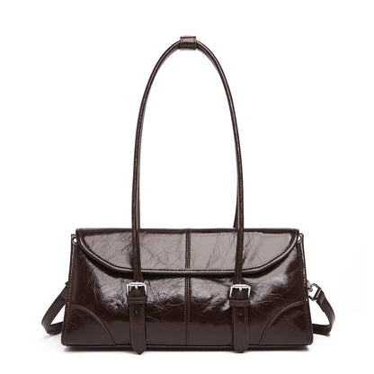 FOXER Lady's Shoulder Bag Genuine Leather Cross Body Bag 2025 Autumn Winter Large Capacity Travel Bag Commute Work Elegant