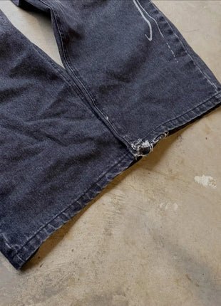 Jeans con orlo a stampa leopardata, stile casual americano anni 2000, a vita alta, gamba dritta e larga, abbigliamento femminile retrò Harajuku