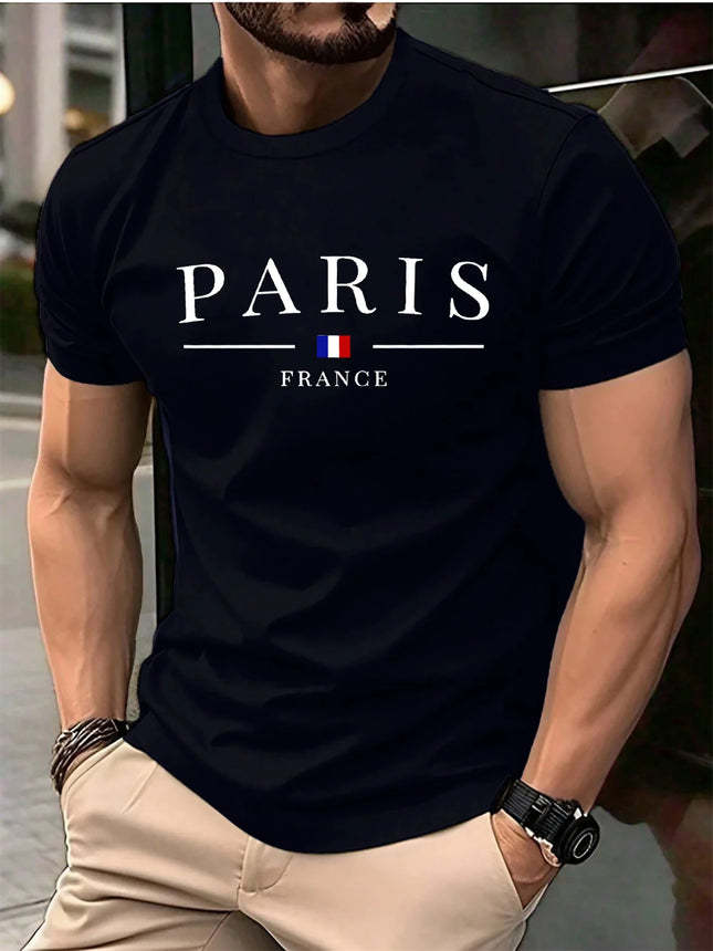 Men's Summer T-shirt 3D Letter Pattern Print T-shirt Men's Personalized Hip Hop Streetwear Tops Casual T-shirt for Men