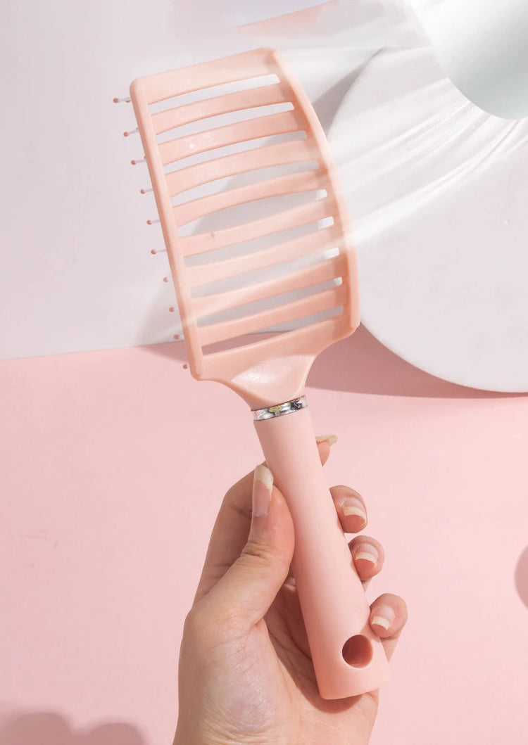1pc anti-static massage brush  women's hair and scalp massage comb - straight hair professional tool Special for real hair wigs
