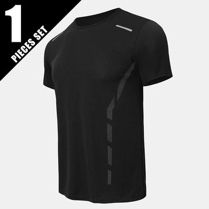 Tuta sportiva da uomo ad asciugatura rapida 1/2/4 pezzi T-shirt casual traspirante a maniche corte Tasca Pantaloncini versatili per adolescenti da indossare platinumshop