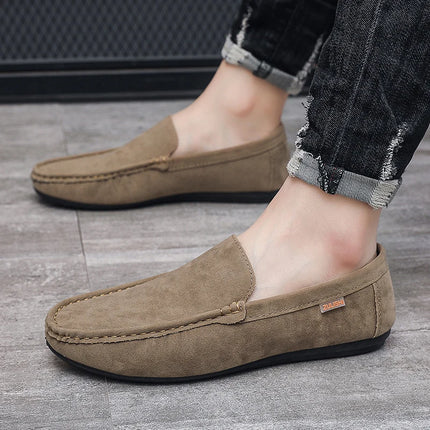 Scarpe Slip-On Artigianali in Vera Pelle per Uomo - Mocassini Casual Formali Traspiranti e Comodi con Suola in Gomma