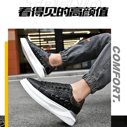 Leather Shoes Men's Skateboard Cricket for Men Sports Running Sneakers Male Luxury Designer Flats Platform