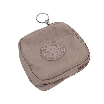 Mini Nylon Waterproof Coin Purses Key Bag Wallets Portable Square Small Card Holder Zipper Zero Wallets Card Bags Headphone Bags PlatiNum