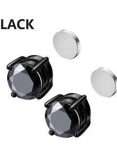 3 paia di orecchini a clip magnetici resistenti in cristallo per uomini e donne Orecchini con magnet