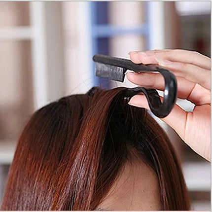Hairdressing V Comb Hair Straightening Styling Clip Comb Special For Wig And Messy Hair Finishing