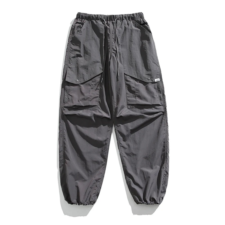 Spring Summer Korean Outdoor Functional Waterproof Cargo Pants For Men Clothing Harajuku Joggers Casual Breathable Pants Male