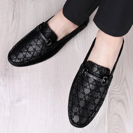 Nuovi Mocassini Neri da Uomo 2026, Scarpe in Pelle di Alta Qualità, Design Elegante, Suola Morbida, Comode Scarpe Casual