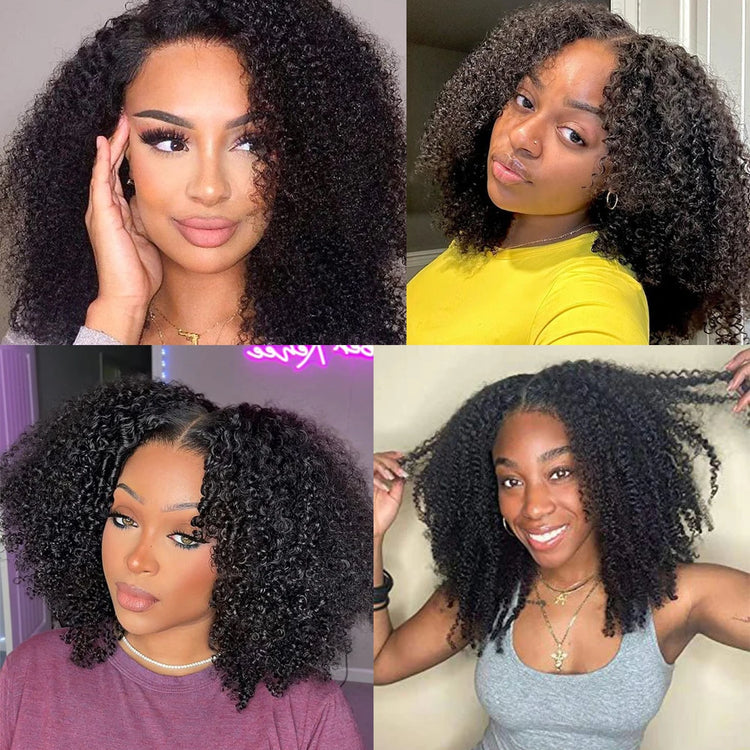 10-24inch Afro Kinky Curly Human Hair Bundle Deal Brazilian Afro Deep Jerry Curly Raw Virgin Human Hair Weave Hair Extension