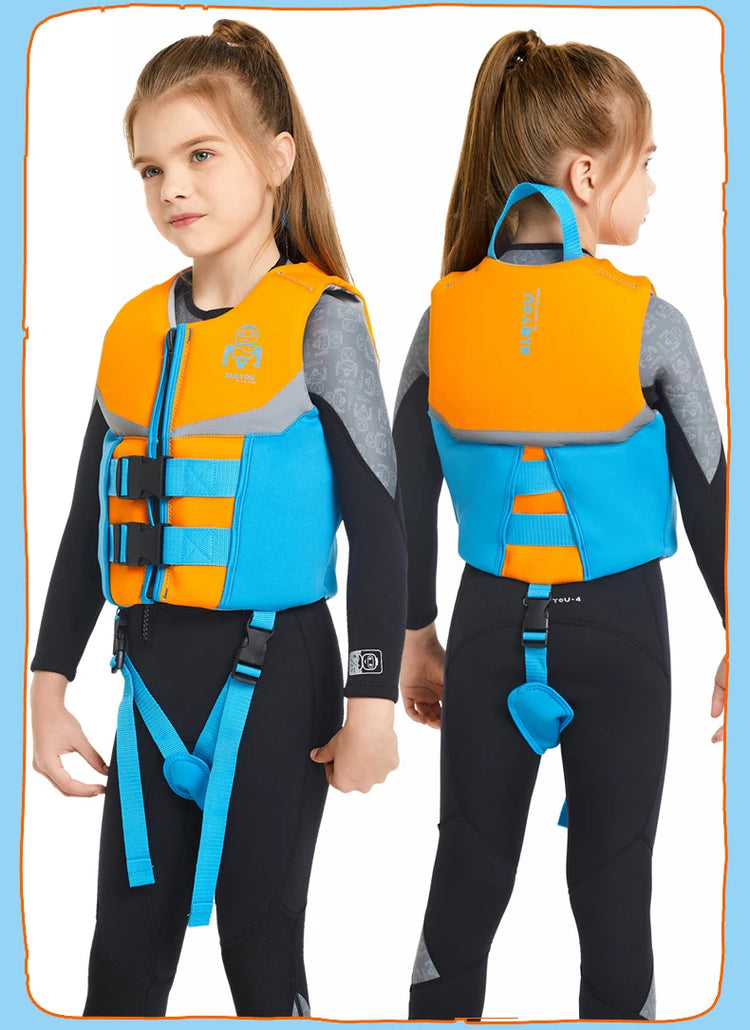 Gilet da bagno per bambini, giubbotto di galleggiamento per ragazzi e ragazze, costume da bagno galleggiante galleggiante, aiuto per il nuoto di galleggiamento per bambini 50N