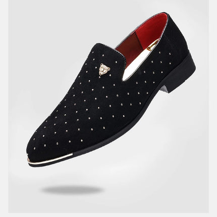 Scarpe eleganti da uomo di lusso Scarpe casual da uomo in pelle scamosciata Mocassini eleganti e comodi Scarpe da lavoro in pelle da uomo Zapatos Hombre