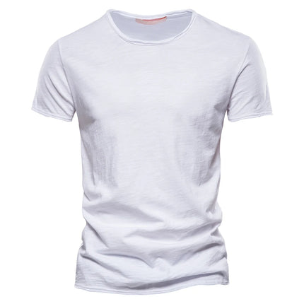 100% Cotton Men's T-shirt Casual Soft Fitness Summer Thin T-shirts Men's Home Clothes O-Neck Short Sleeve Solid T Shirt for Men