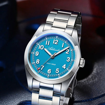 ADDIESDIVE Luxury Men's Watch 100m Water Resistance Sapphire Glass BGW9 Super Luminous Quartz Movement Stainless Steel Bracelet