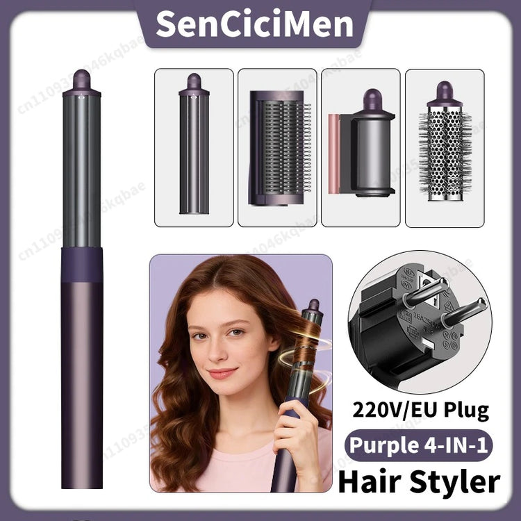 Sencicimen 6 IN 1 Multi Hair Styler Dryer Brush Negative Ion Air Styler for Auto-Wrap Curling Hair Styling Tools Hair Dryer Set