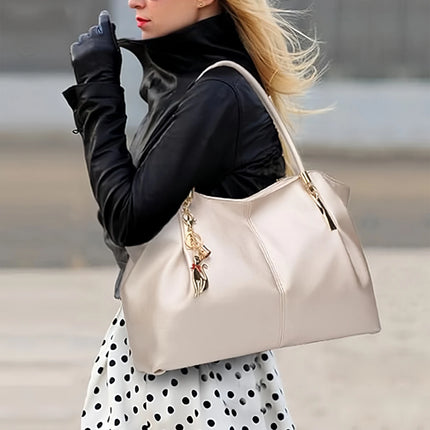 Pahajim ToteBags da donnaBorse a tracolla in pelle PUDonne con cernieraBorsa impermeabileSemplice e leggeraBorse da donnaPer il lavoroBorsa per la spesa