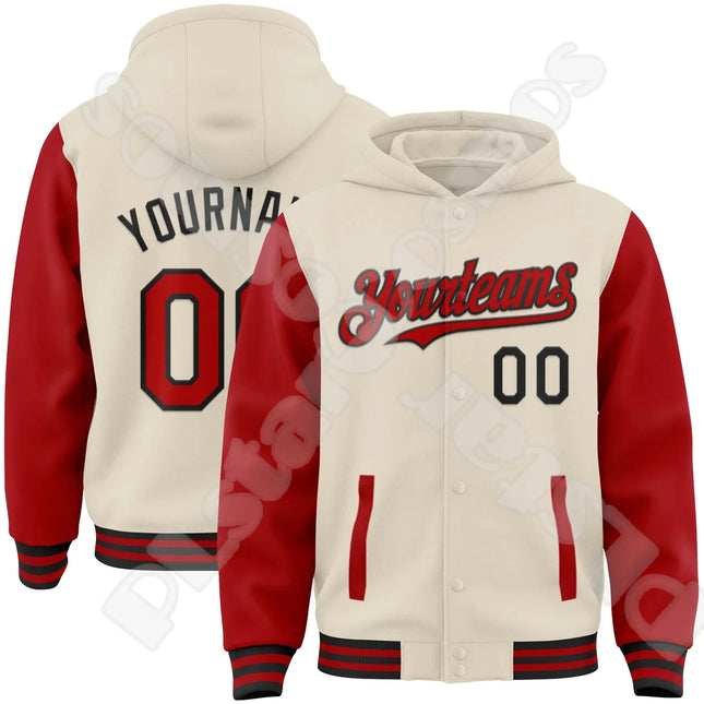 Custom Name Logo Multicolor Graffiti Tattoo Retro Vintage 3D Harajuku Streetwear Winter Casual Baseball Bomber Hoodies Jacket N3