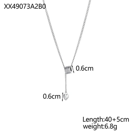 Non Tarnish Luxurious Fashion Crystal Rhombus Necklace with Ring Pendant Gold Color Jewelry for Women PlatiNum