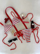 Women's Sexy Push-up Two-piece Swimsuit 2026, Striped Micro Bikini, Trendy Beach Set