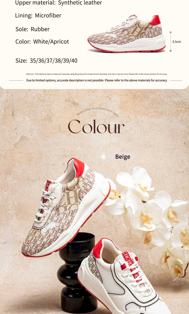 Women's Vulcanized Shoes 2026 New Beige Walking Shoes Women's Outdoor Sports Shoes