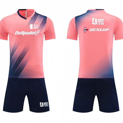 Men's T-shirt And Shorts Set Summer Men's Tennis Short Sleeve T-shirt Stylish And Comfortable Badminton Training Shorts PlatiNum
