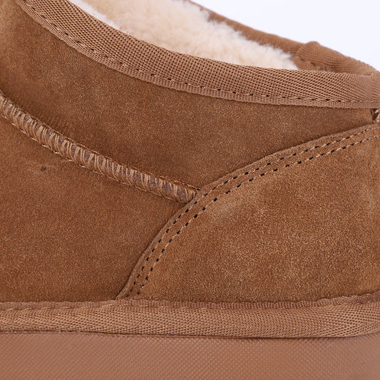 Women Snow Boots Warm Winter Booties Anti-Slip Slip On Short Boots Water Resistant Faux Fur Lining Boots for Outdoor Sports