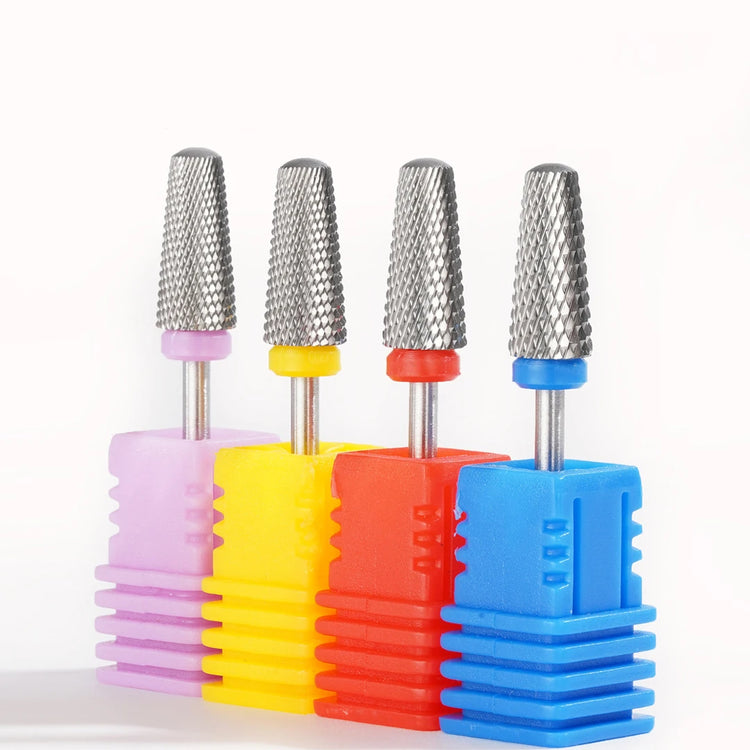 5 in 1 Tungsten Steel Nail Drill Bits Milling Cutter For Electric Nail Drill Manicure Machine Nail File Accessories Drill Bit