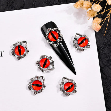 10Pcs Halloween Fake Weapons with Blood Nail Charms Bloody Horror Metal Nail Art Decorations Manicure Accessories Punk Jewelry *