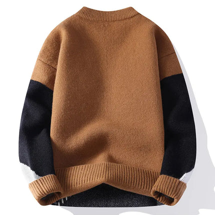 Sweaters men 2025 Winter Letter pattern thick sweater men Student youth sweaters autumn Men's wool pullovers full