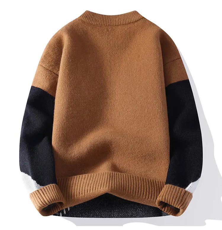 Sweaters men 2025 Winter Letter pattern thick sweater men Student youth sweaters autumn Men's wool pullovers full